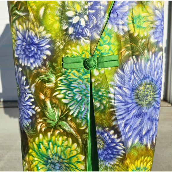 1960's Alice Polynesian Fashions Dress Tiki Hawaiian - Picture 6 of 10